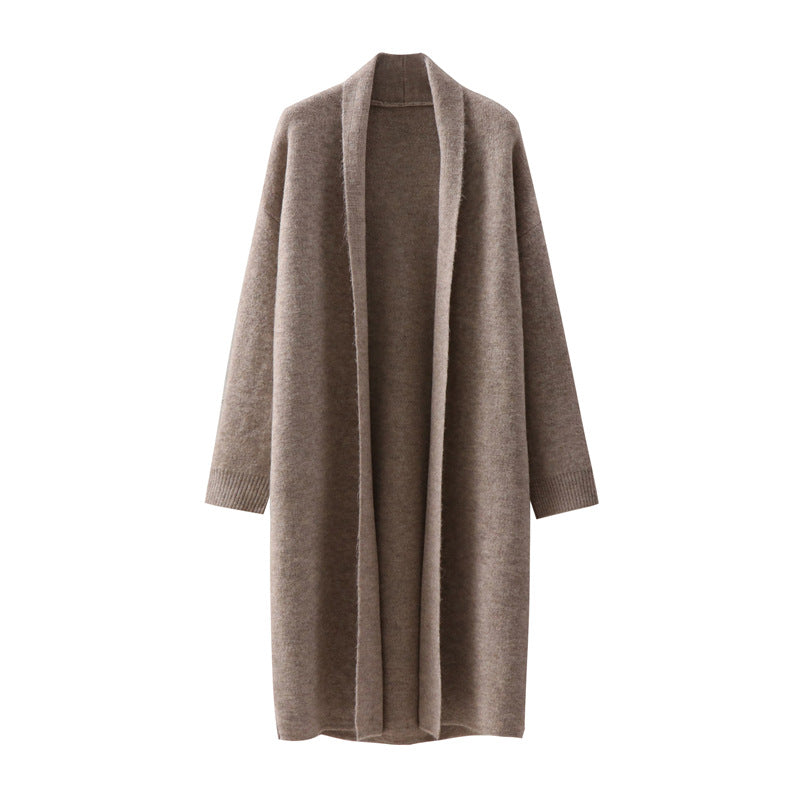 Long loose sweater jacket for women