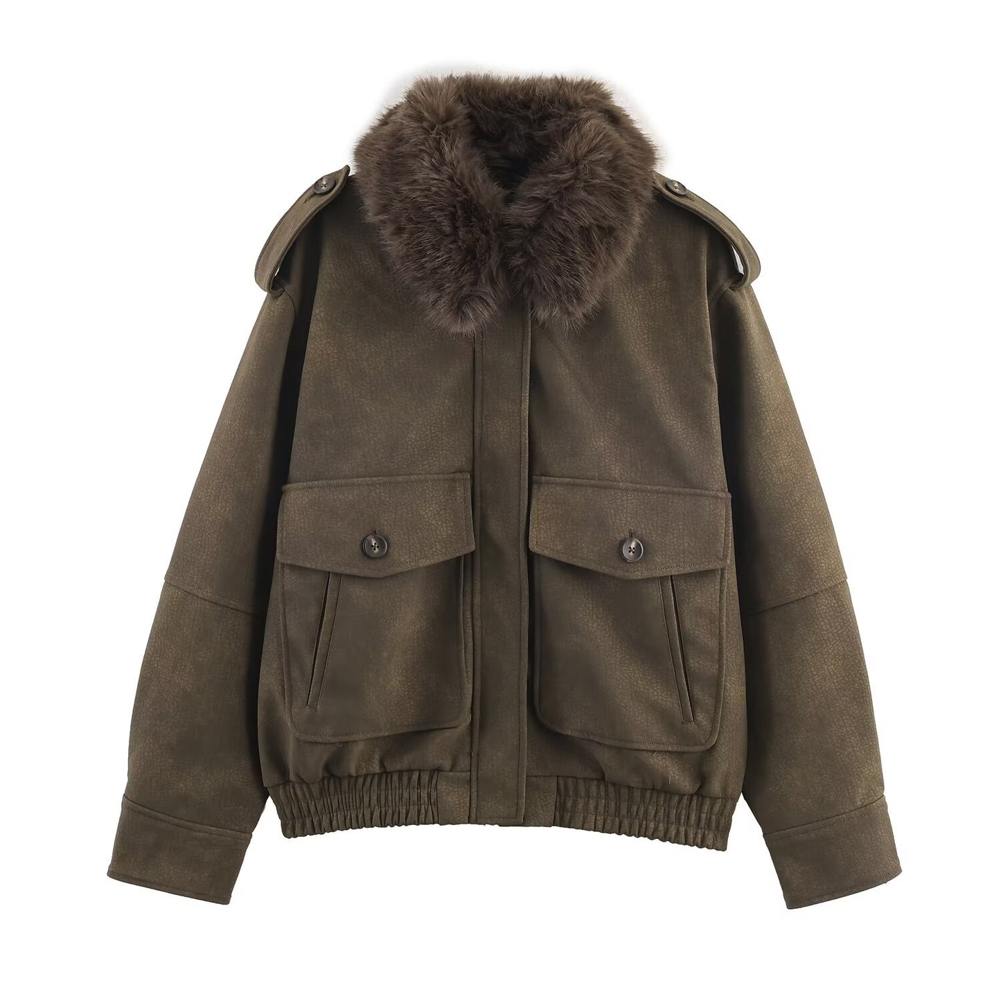 Detachable collar jacket jacket