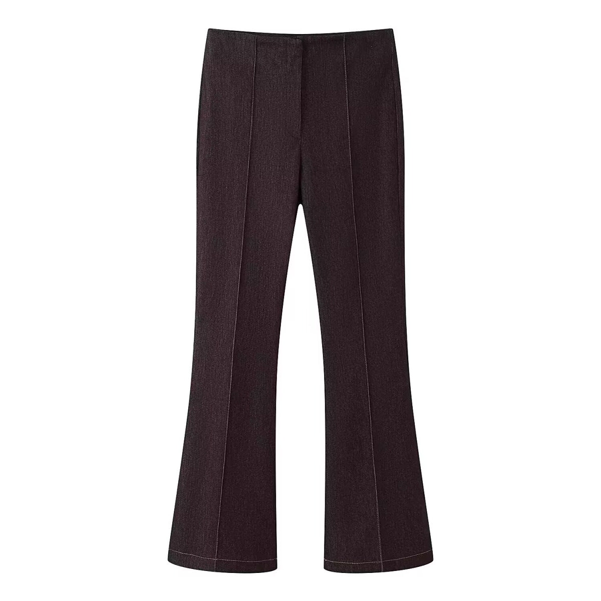 Flip pocket jacket+flared pants set