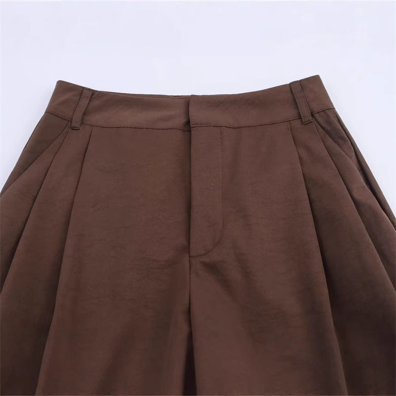 Elegant Off-the-Shoulder Top and Wide-Leg Pants Set with Style Design