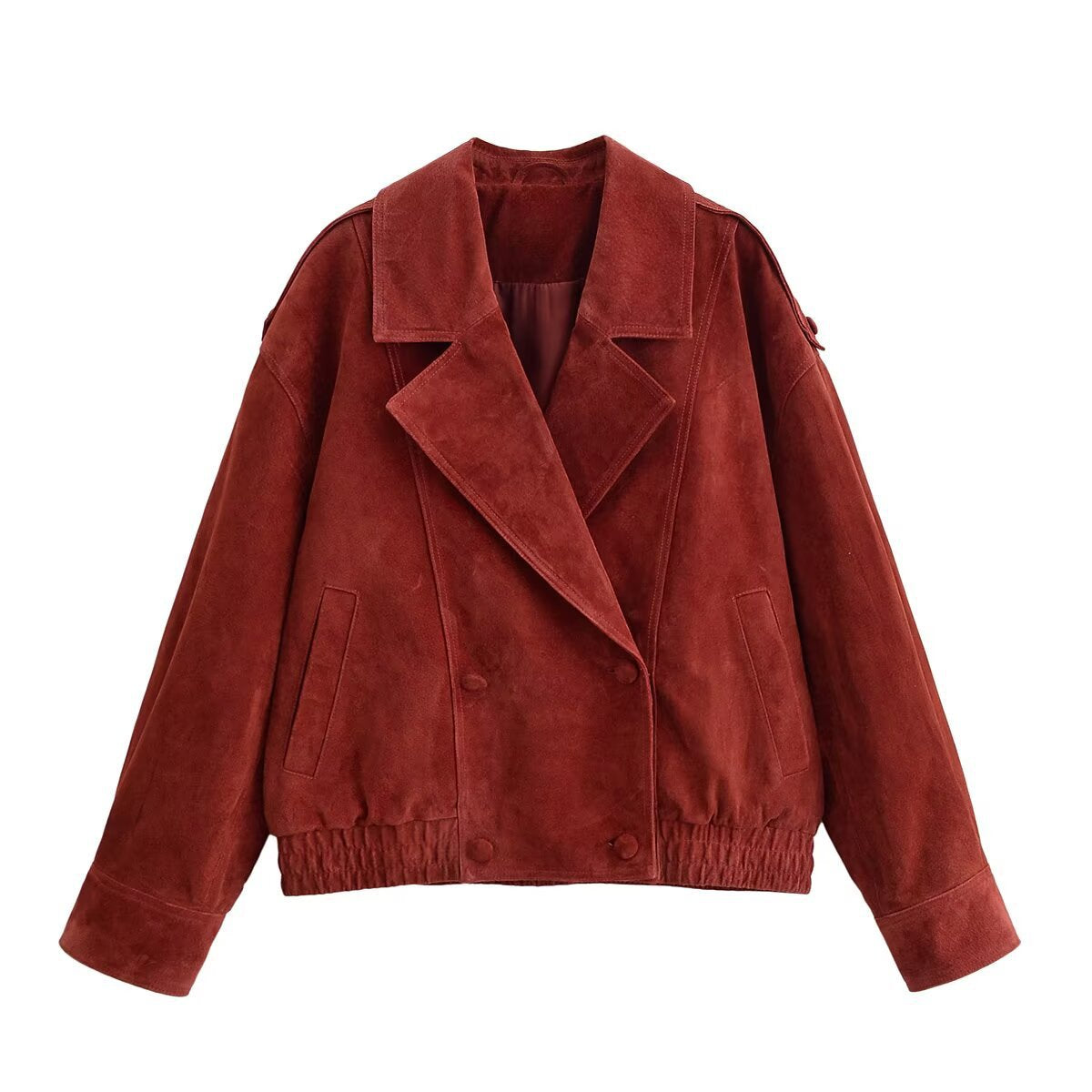 Imitation leather jacket jacket