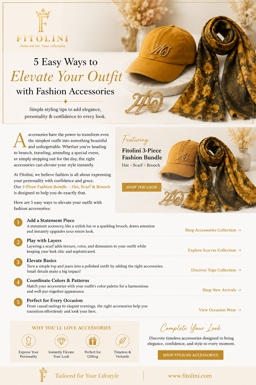 5 Easy Ways to Elevate Your Outfit with Fashion Accessories