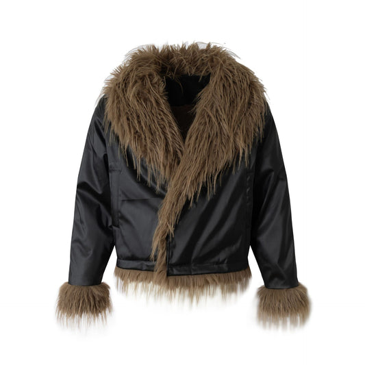 Velvet cotton jacket pilot leather jacket