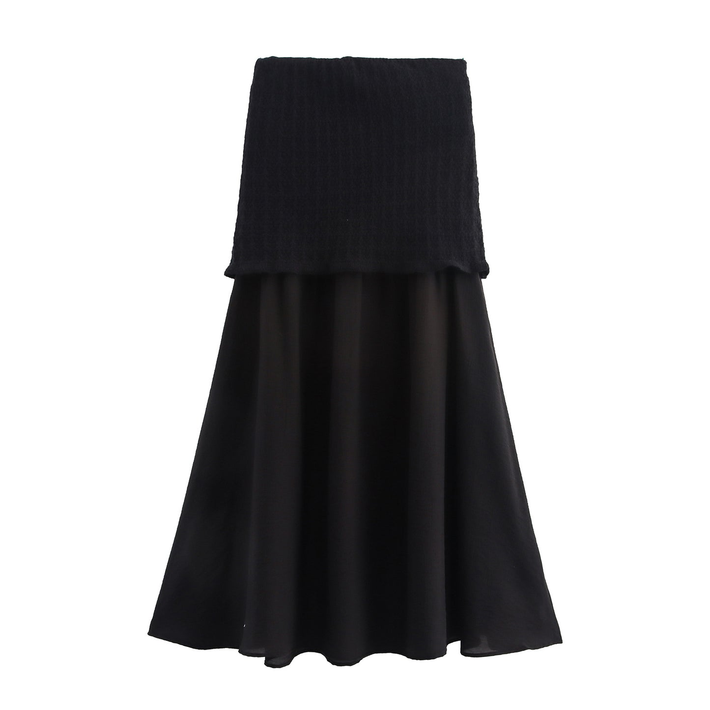 Women's Layered Decorative Knit Jacket + Camisole + Spliced Knit Set