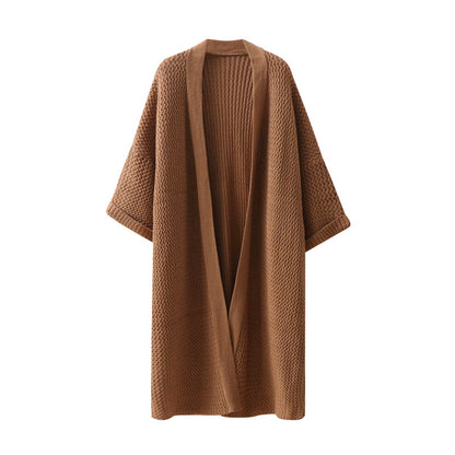 Long loose sweater jacket