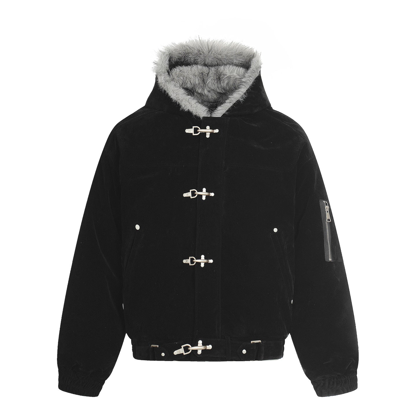 Cotton collar jacket with cotton jacket