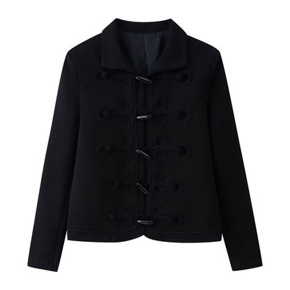 Women's summer black long sleeved jacket