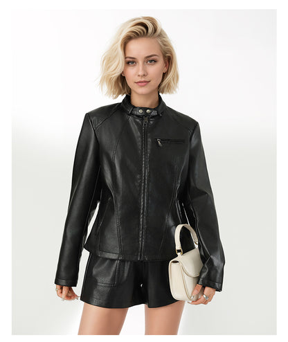 Slim zipper jacket jacket
