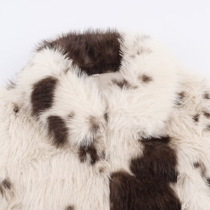 Artificial fur effect jacket jacket