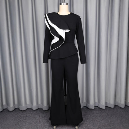 Long sleeved slim fit top set