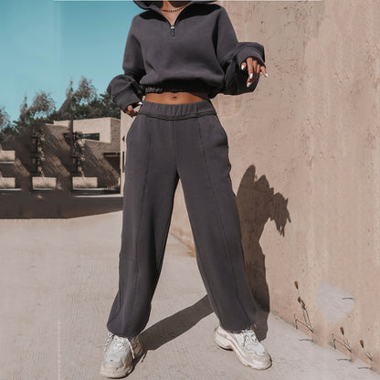 Women's sports hoodie set two-piece set