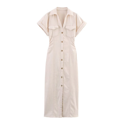 Versatile classic denim dress