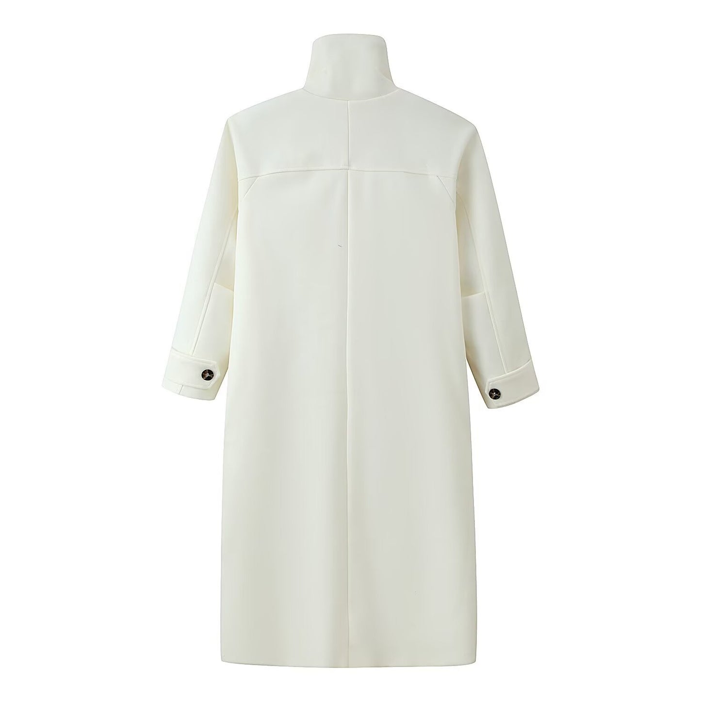 Loose long woolen coat jacket
