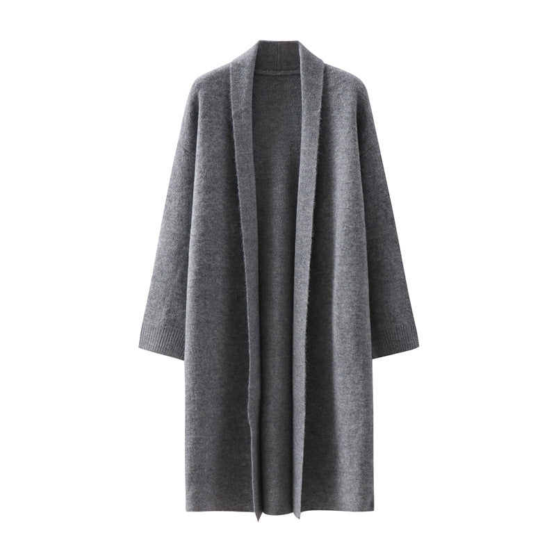 Long loose sweater jacket for women