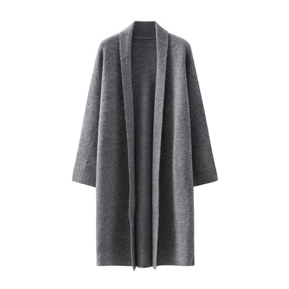 Long loose sweater jacket for women