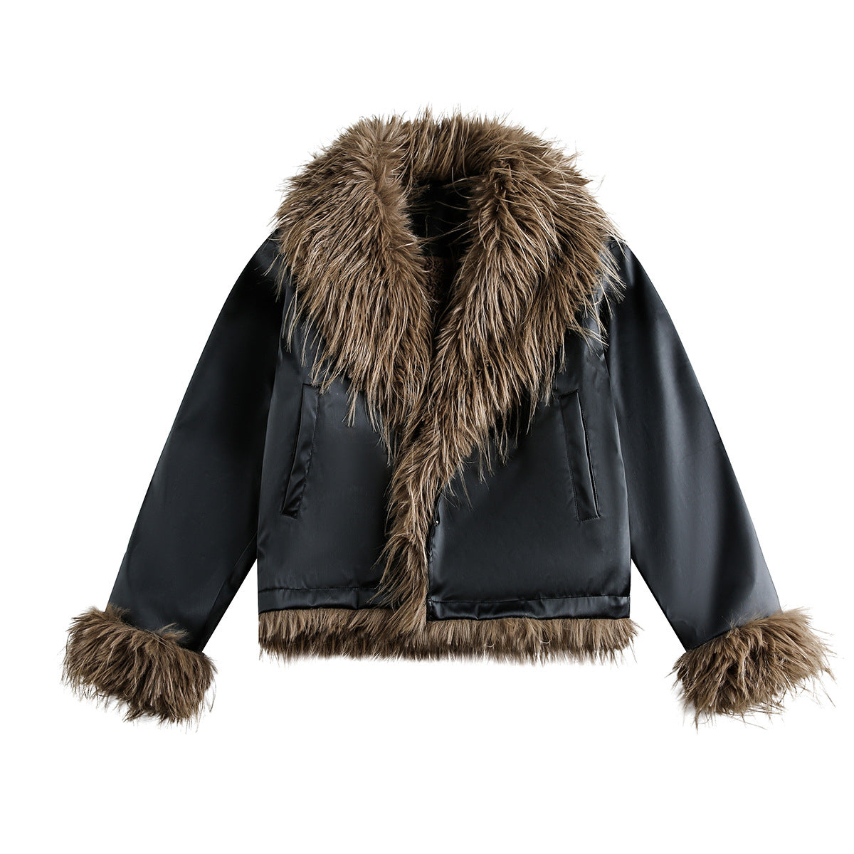 Velvet cotton jacket pilot leather jacket