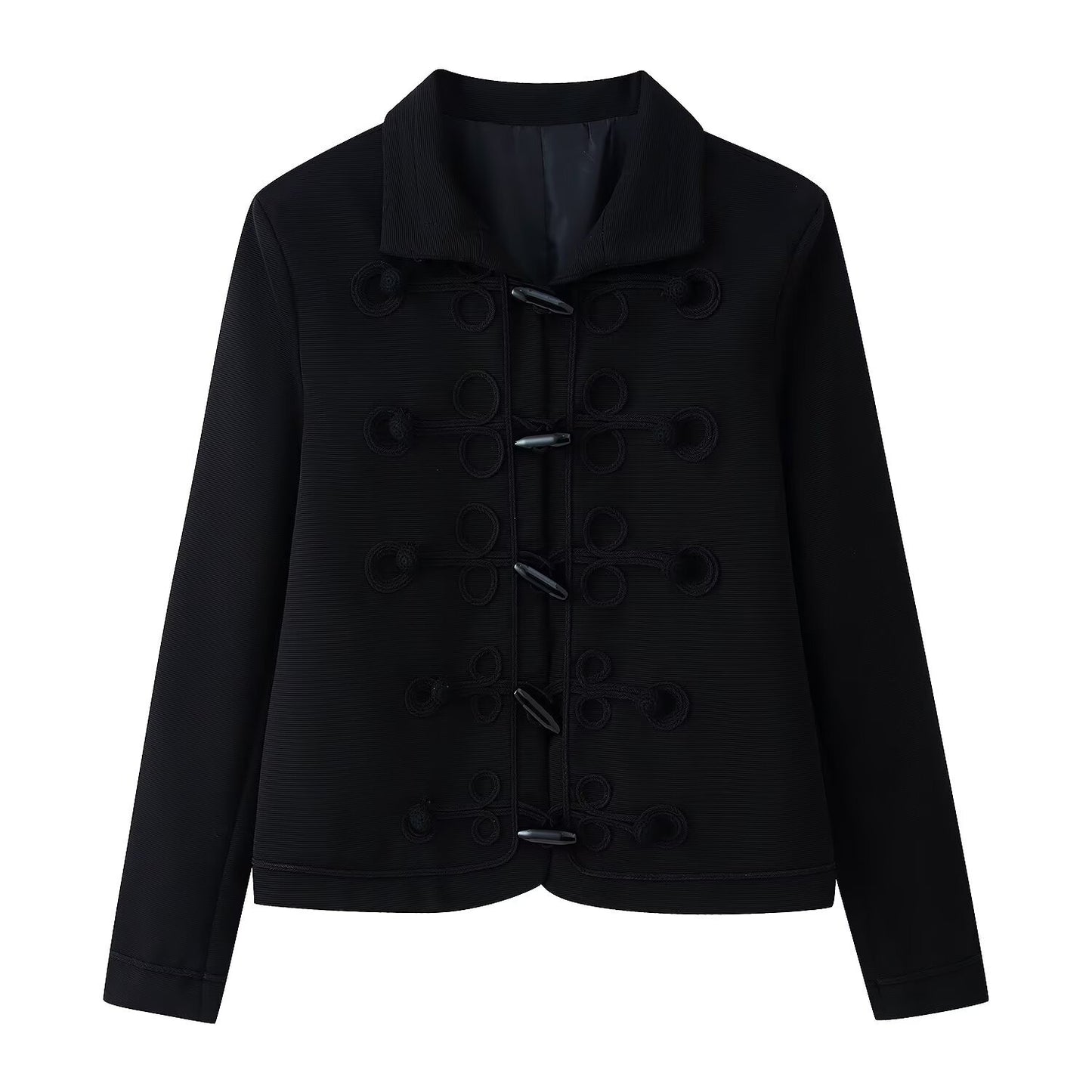 Women's summer black long sleeved jacket