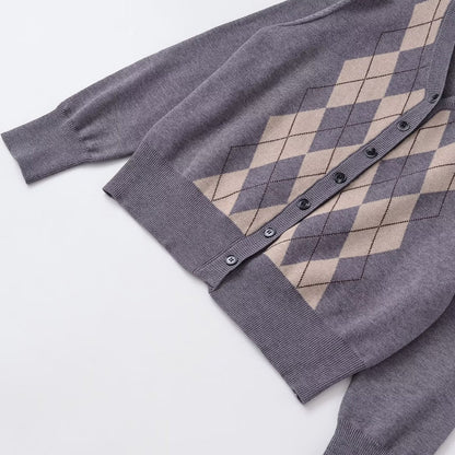 Casual diamond wool jacket
