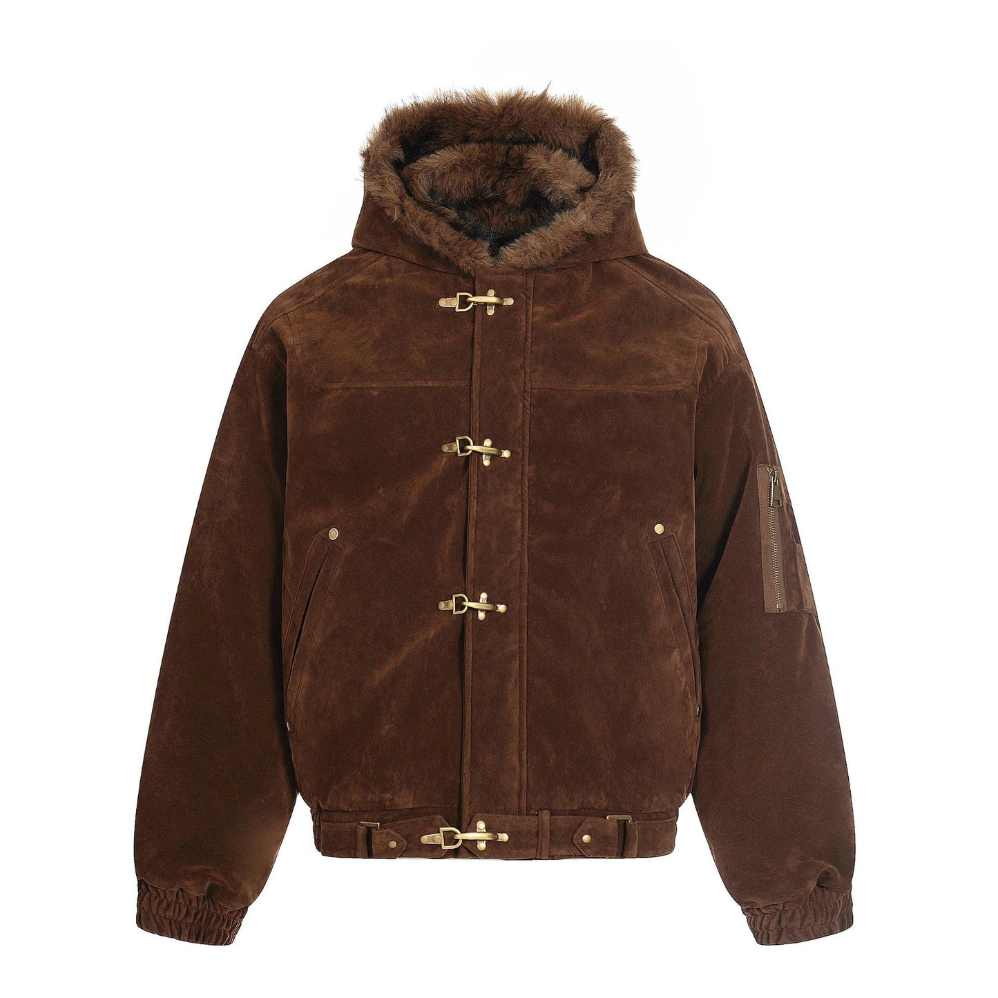 Cotton collar jacket with cotton jacket