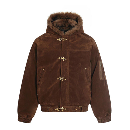 Cotton collar jacket with cotton jacket
