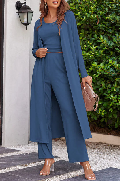Long Sleeve Cover Up and Pants Set