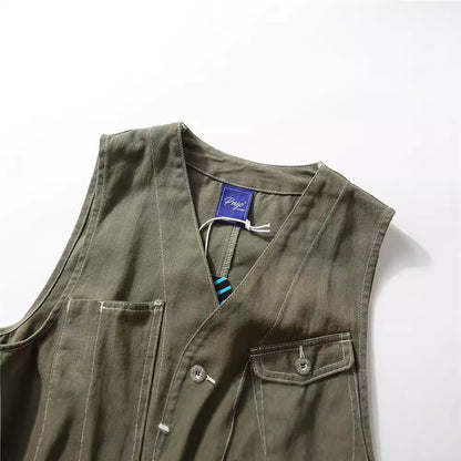 Multi pocket workwear vest