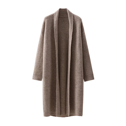 Long loose sweater jacket for women