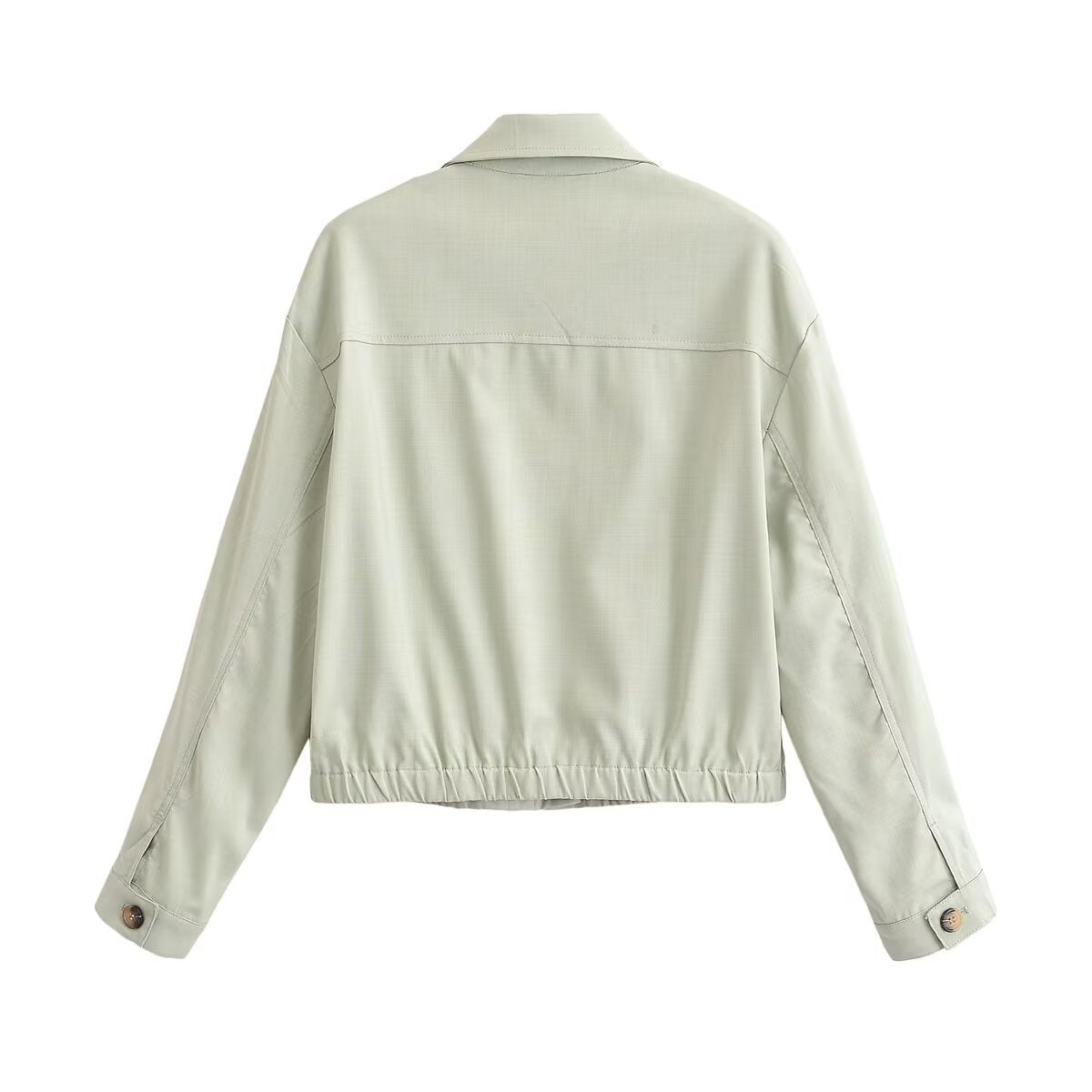 Flip pocket short jacket+leg cinching pants