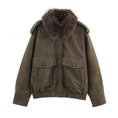 Detachable collar jacket jacket