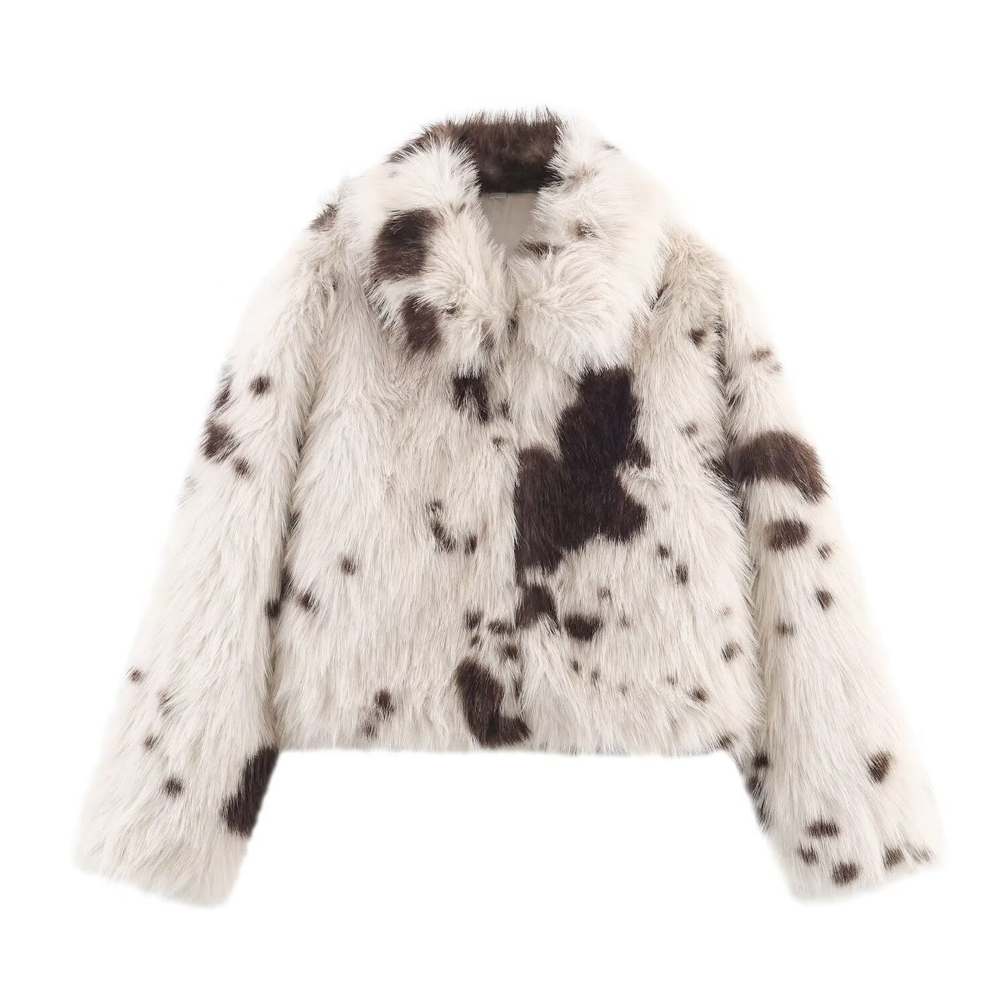 Artificial fur effect jacket jacket