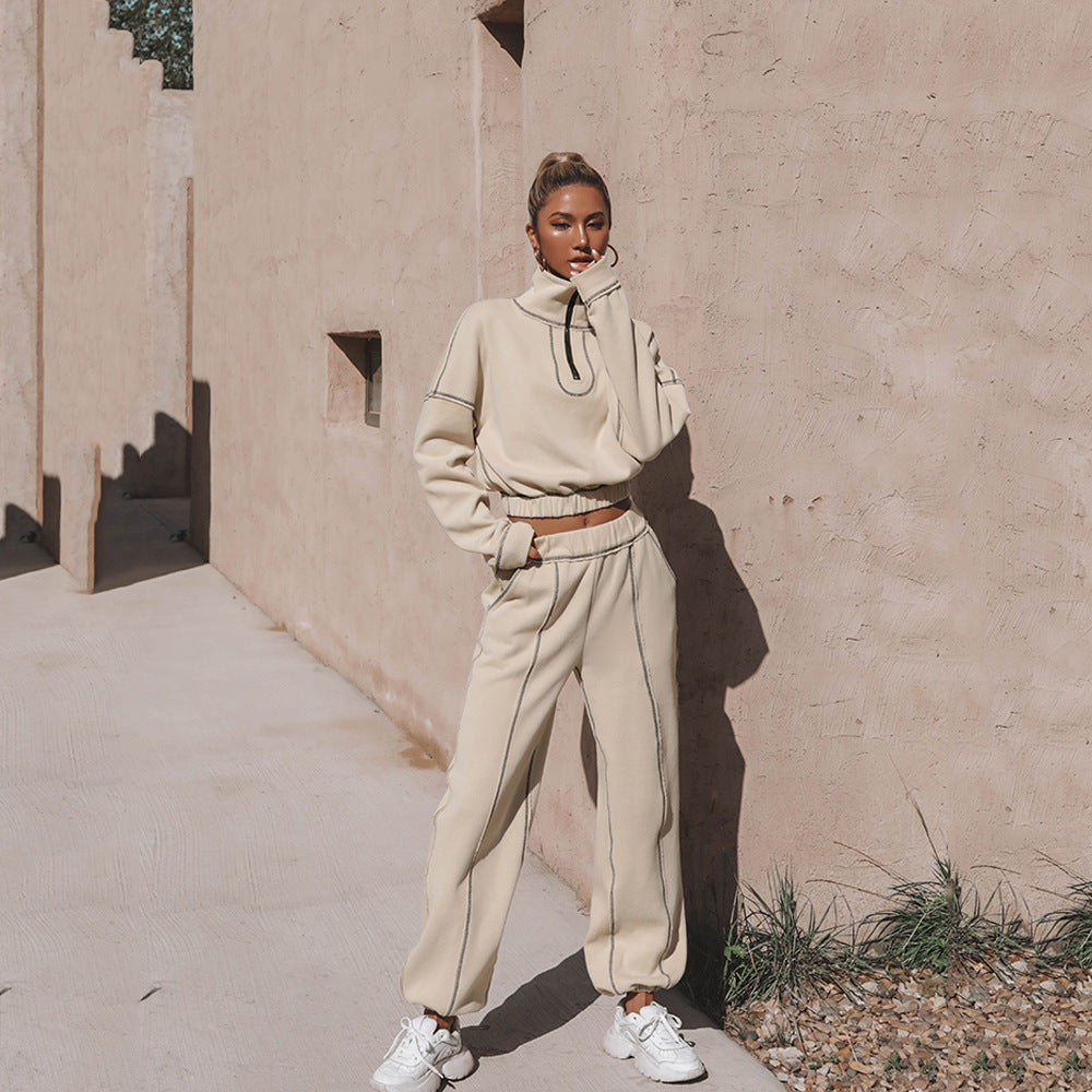 Women's sports hoodie set two-piece set