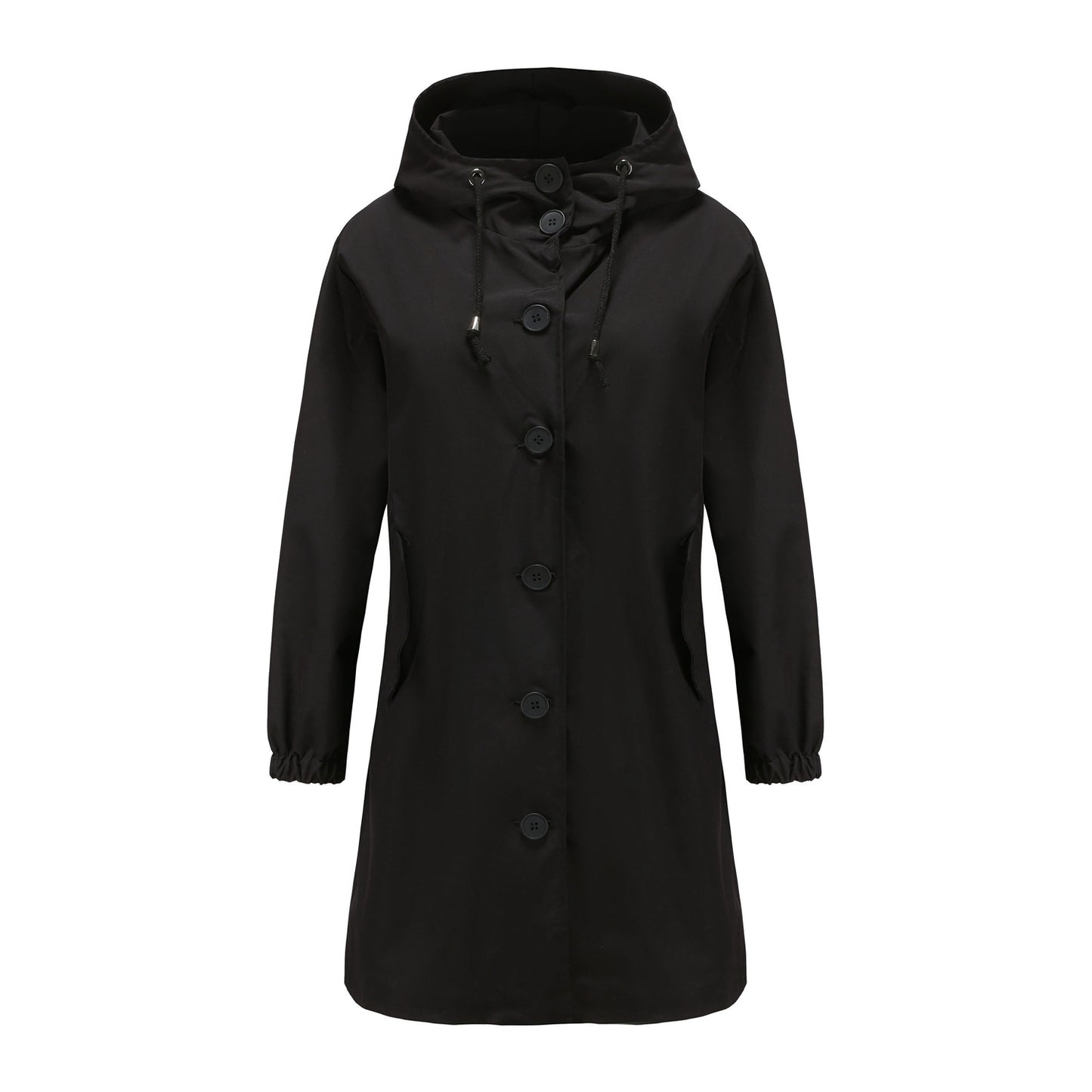 Hooded long jacket