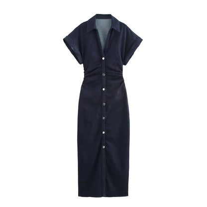 Versatile classic denim dress
