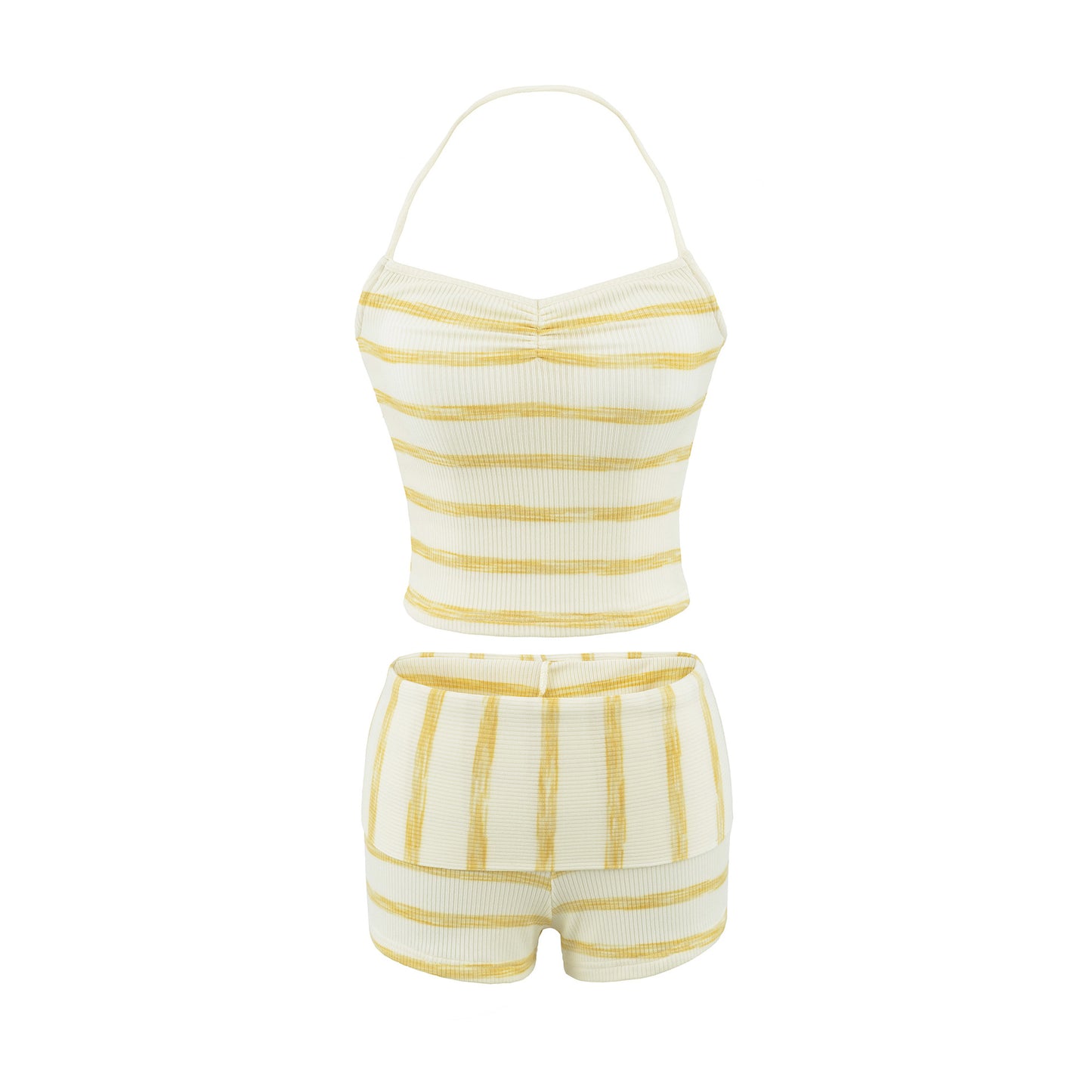 Striped camisole shorts set