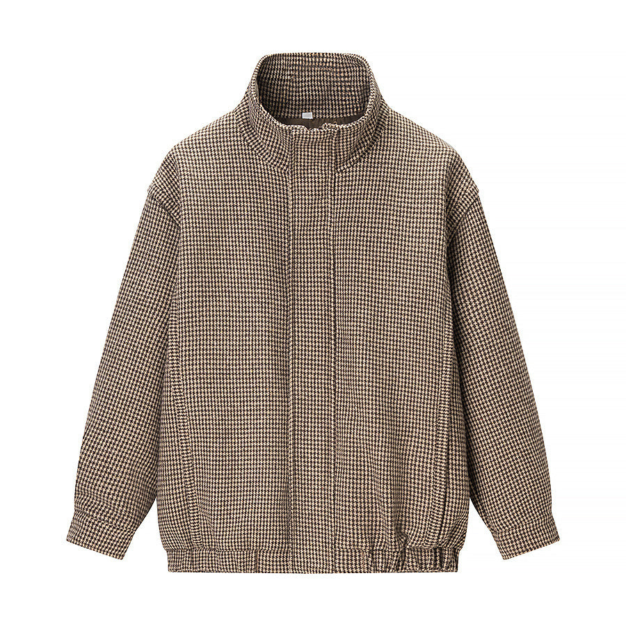 Plaid jacket flight jacket