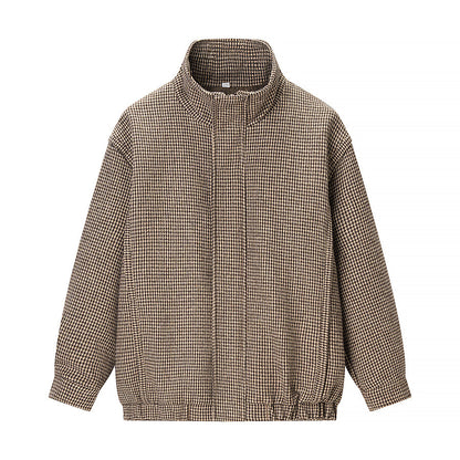 Plaid jacket flight jacket