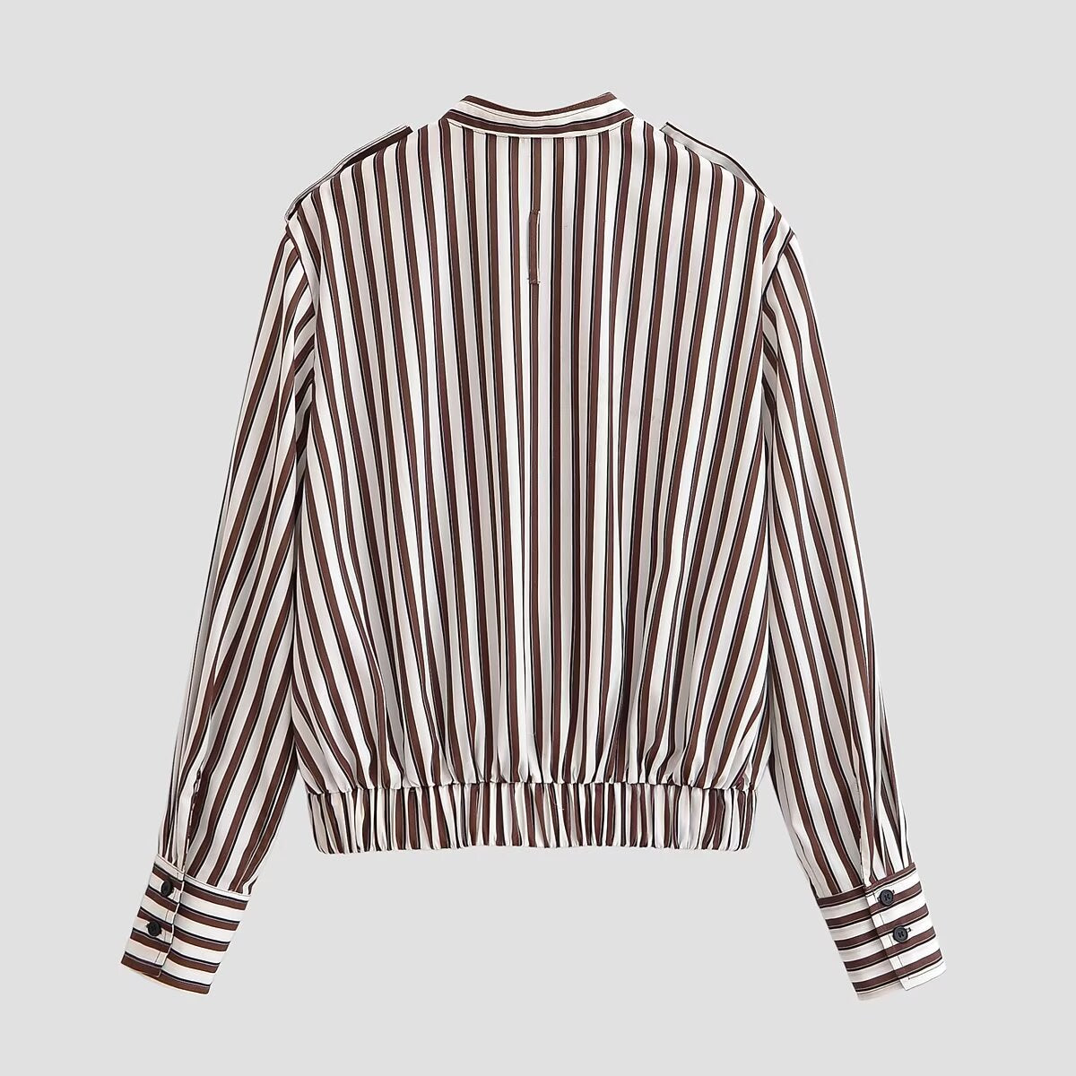 Striped pilot jacket jacket