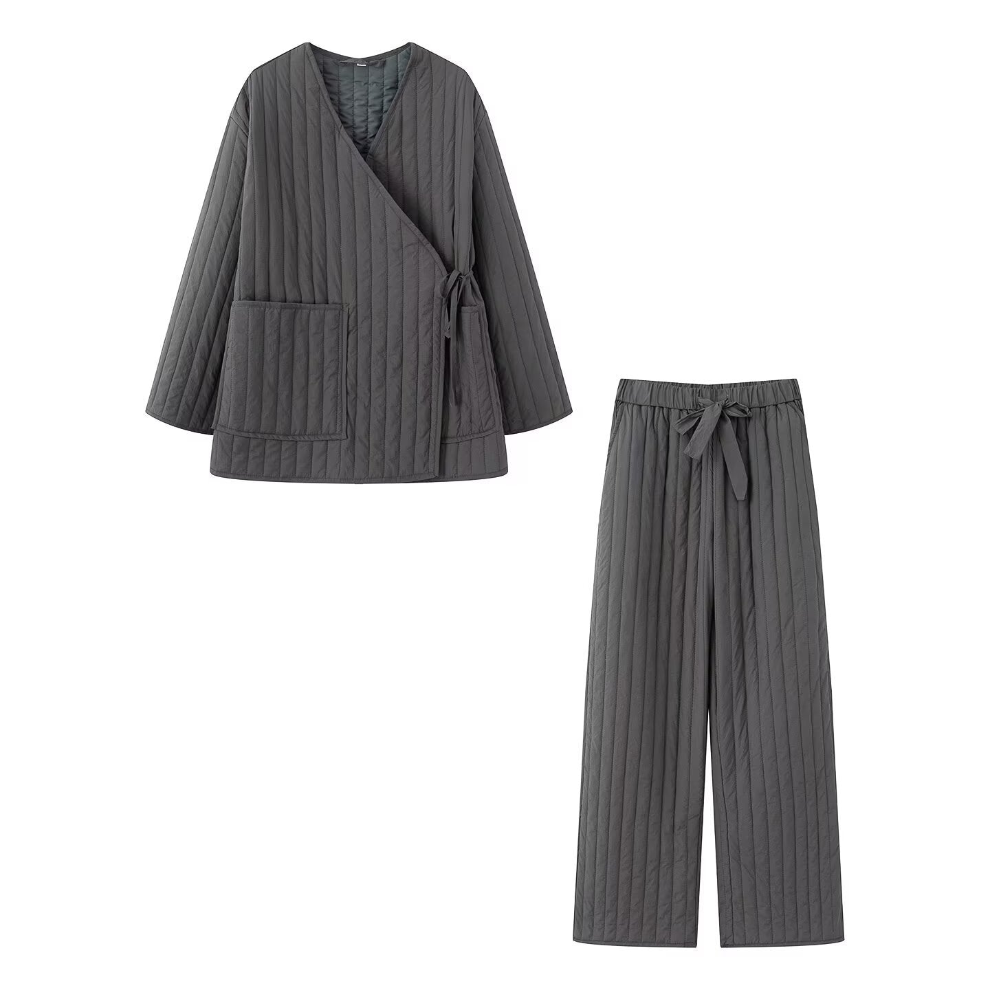 Loose casual cotton suit set