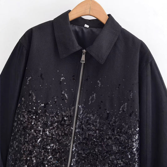 Zipper jacket baseball jacket