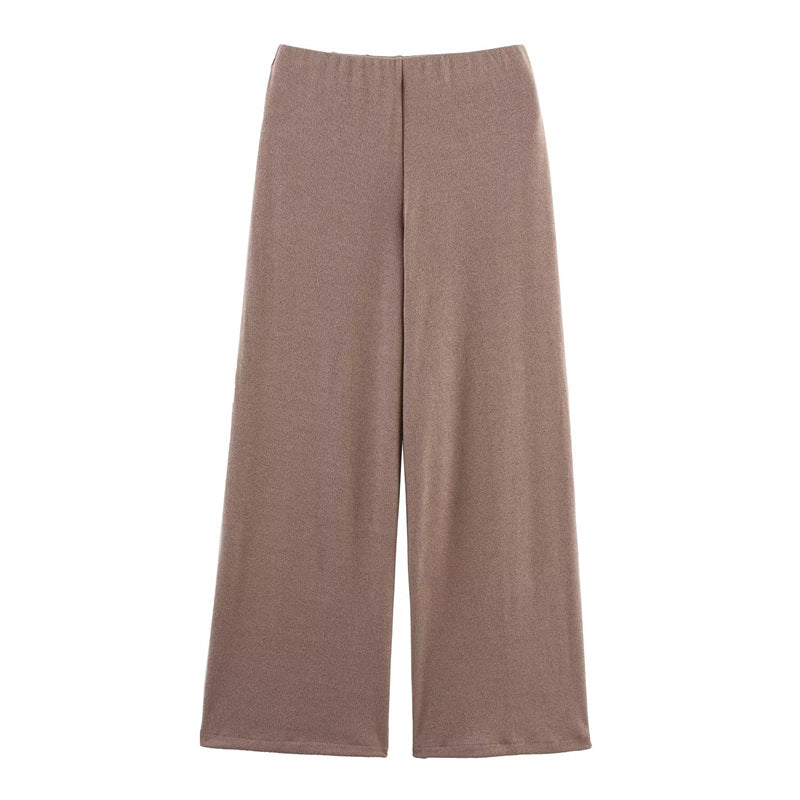 Elegant Sleeveless Top and Wide-Leg Pants Set with Style Design