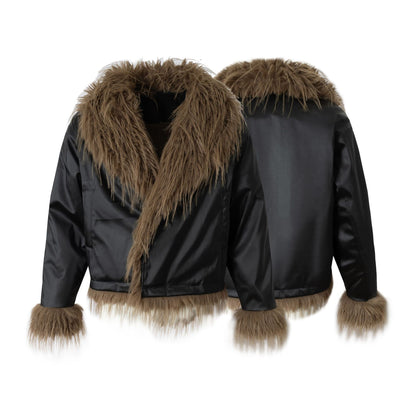 Velvet cotton jacket pilot leather jacket