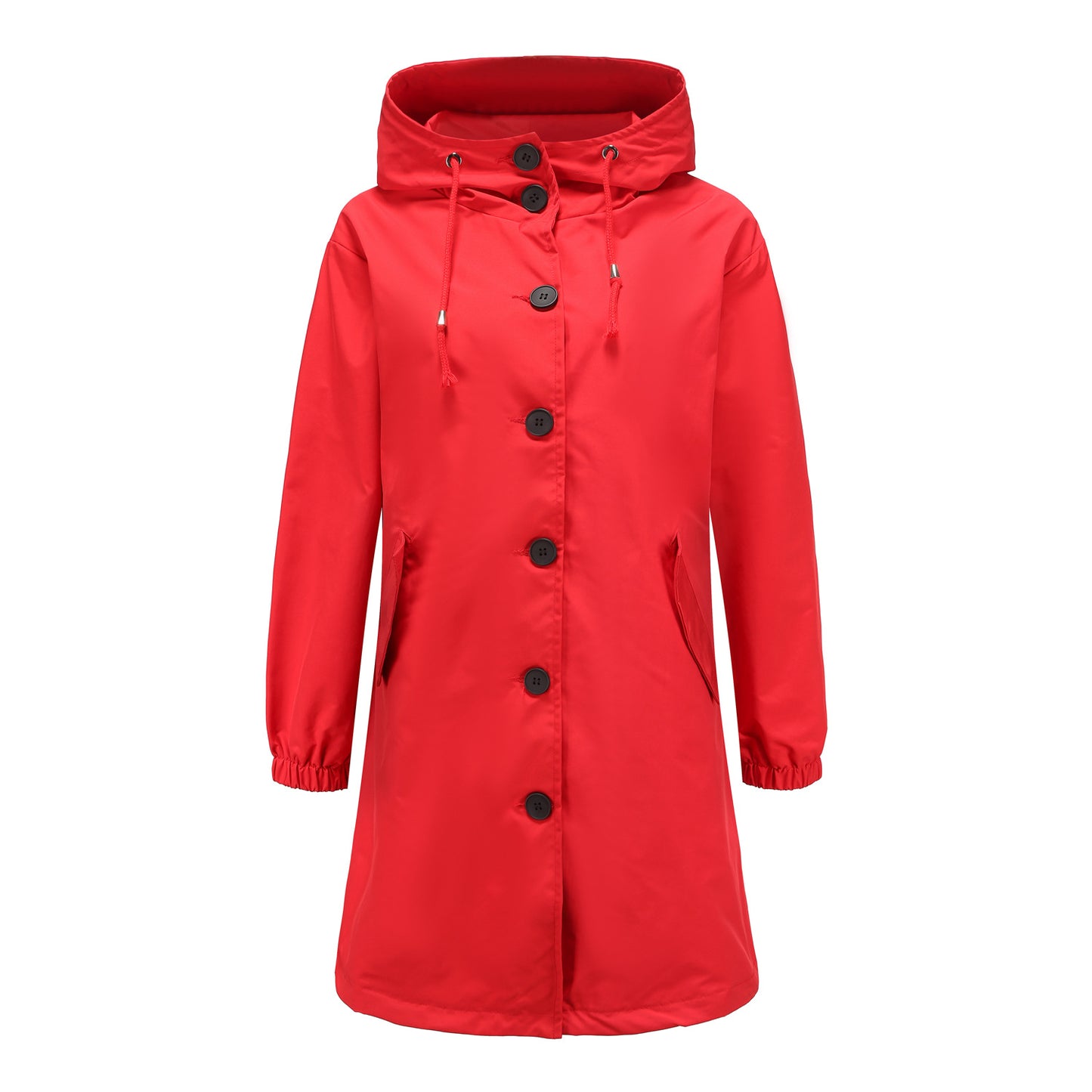 Hooded long jacket