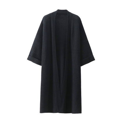 Long loose sweater jacket