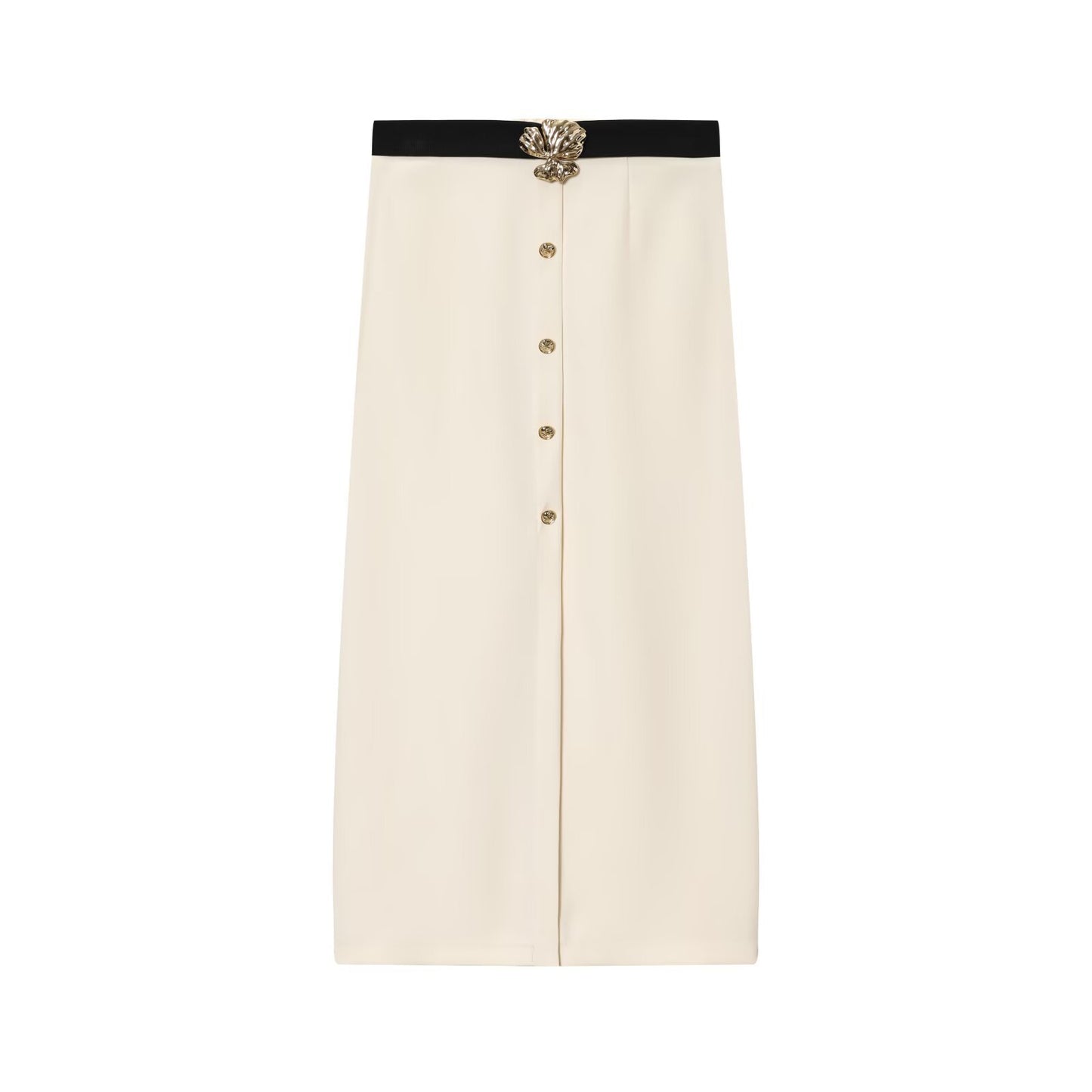 Women's Sleeveless Chiffon Top + Waistband Chiffon Midi Skirt Set