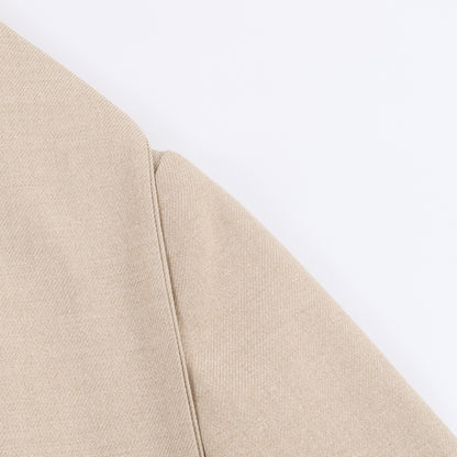 Elegant long sleeved scarf collar suit jacket