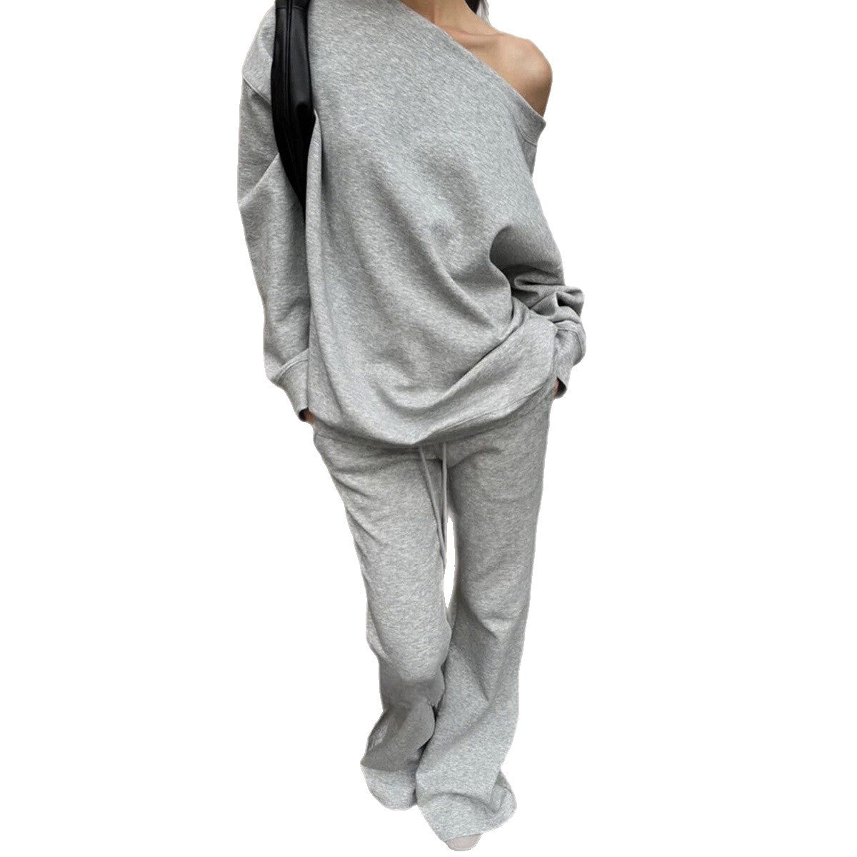 Long Sleeve Jacket and Straight Leg Pants Set for Women