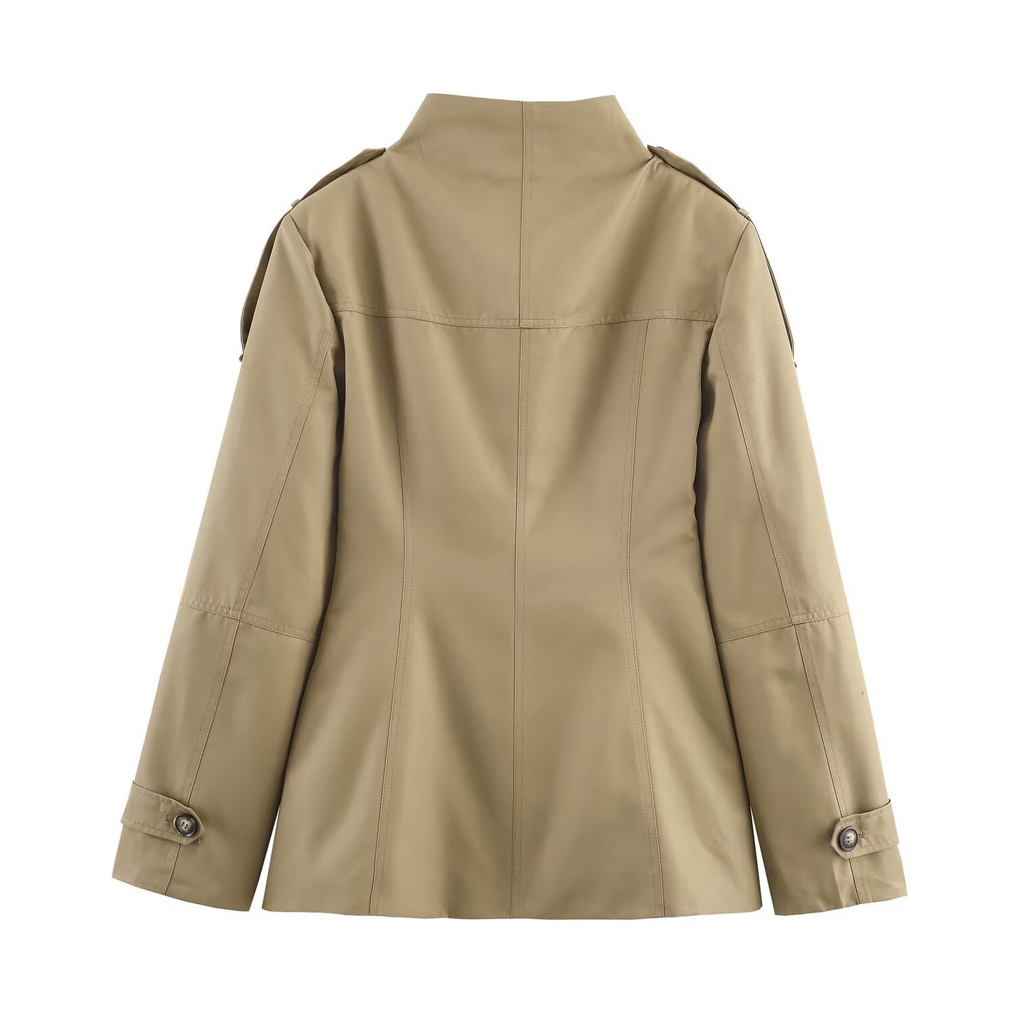 Strap embellished pocket jacket
