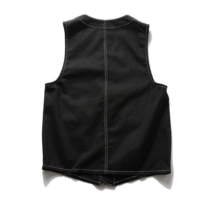 Multi pocket workwear vest