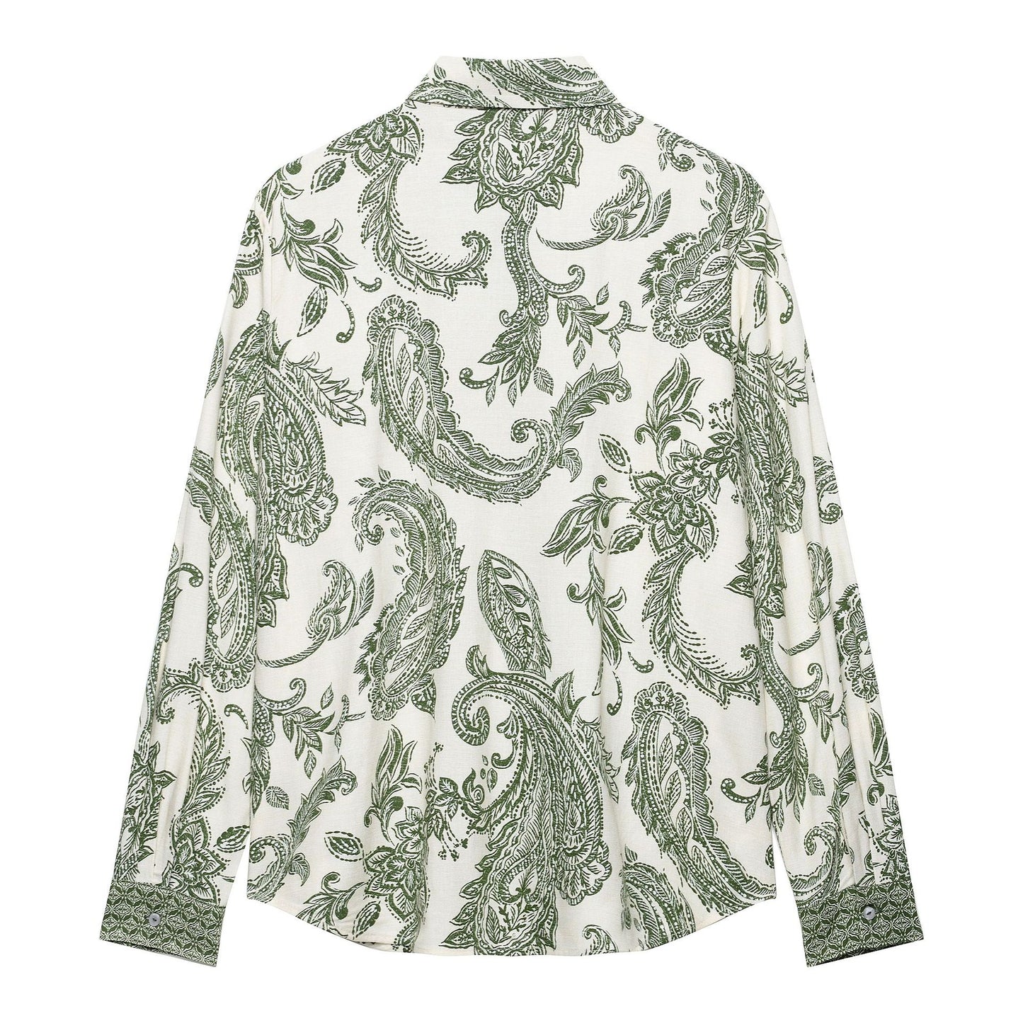 Women's Long Sleeve Printed Loose Blouse + Short Skirt Set