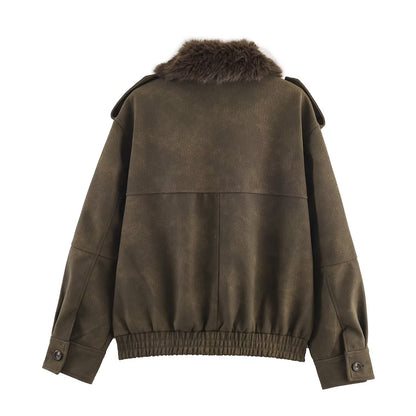 Detachable collar jacket jacket